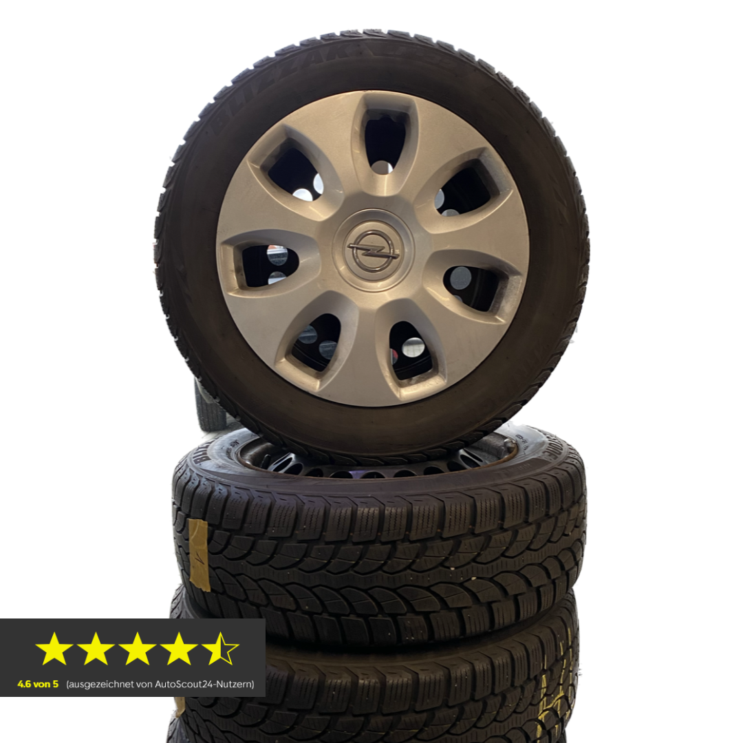 Opel Adam Winterräder (Kompletträder) Stahl (185/60R15) Bridgestone