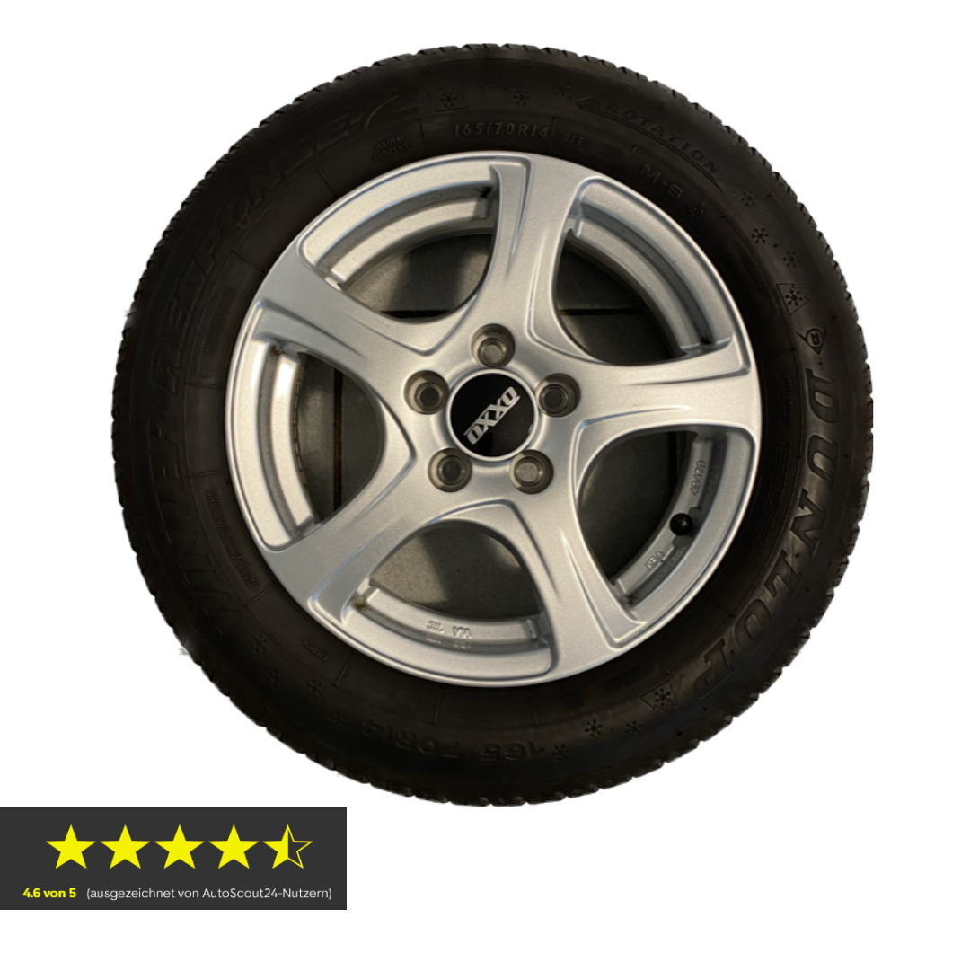 Skoda Fabia Winterräder (Kompletträder) 14 Zoll OXXO (165/70R14) Dunlop