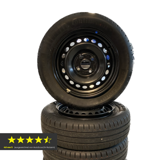 Hyundai I10 Sommerräder (Kompletträder) Stahl (175/65R14) Continental