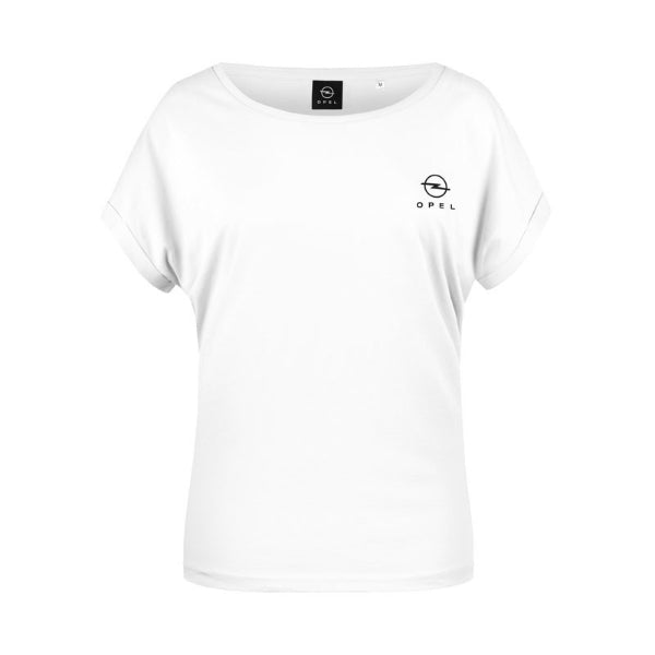 Opel Top/ T-Shirt Damenweiß mit Opel-Logo