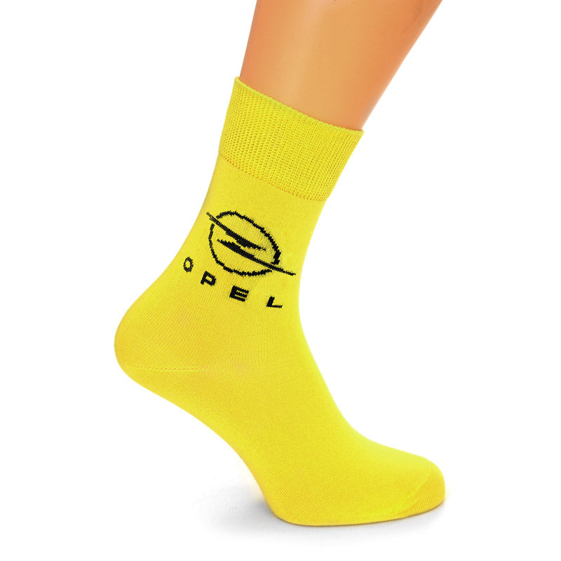 Opel Business Socken gelb mit Opel-Blitz