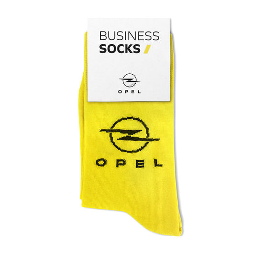 Opel Business Socken gelb mit Opel-Blitz