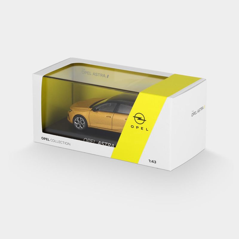Opel Astra L Lim. Modellauto 1:43 (Kult Gelb)