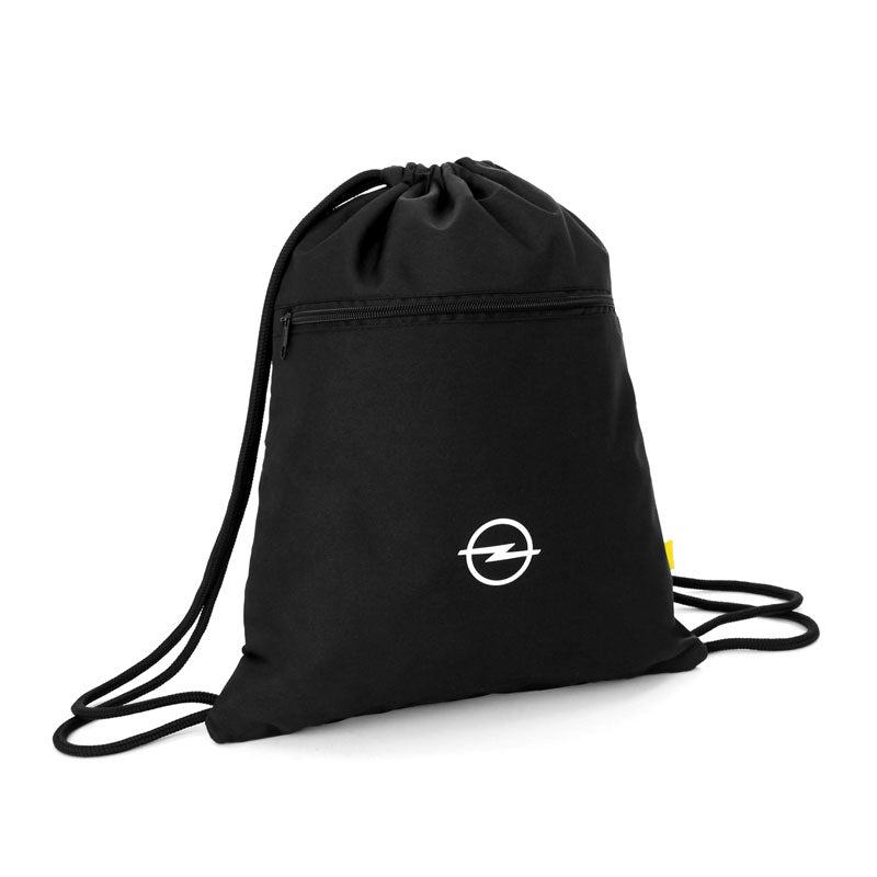 Opel Sportbeutel/ Turnbeutel schwarz mit Opel Logo